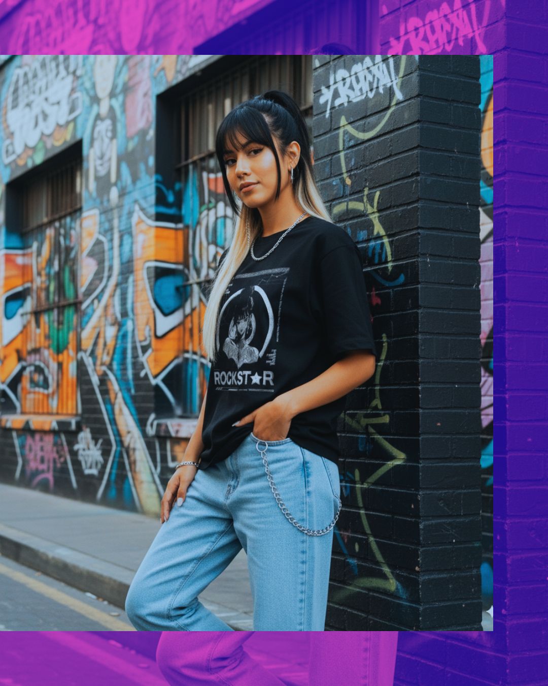 camiseta kpop lisa rockstar