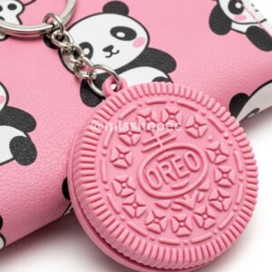 llavero simulación galleta oreo