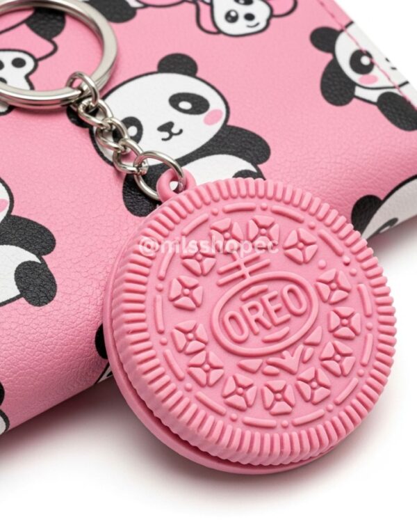 llavero simulación galleta oreo