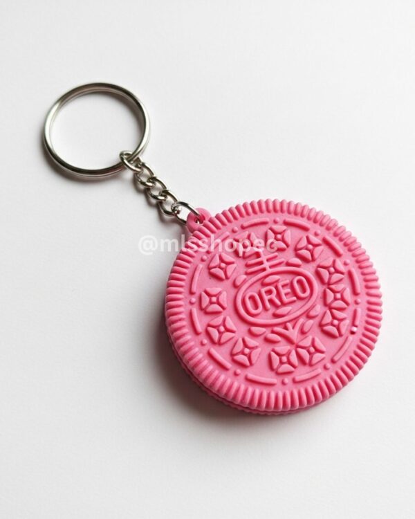 llavero de simulación galleta oreo