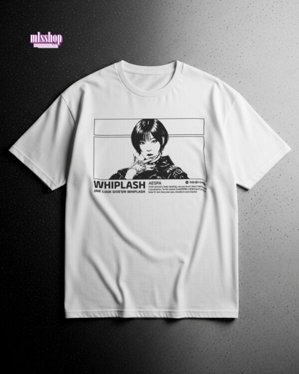 Camiseta kpop "WHIPLASH" | AESPA | mlsshop | kpop tshirt - Image 2